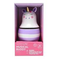 Jucarie copii muzicala din lemn Sunnylife Unicorn Musical Buddy