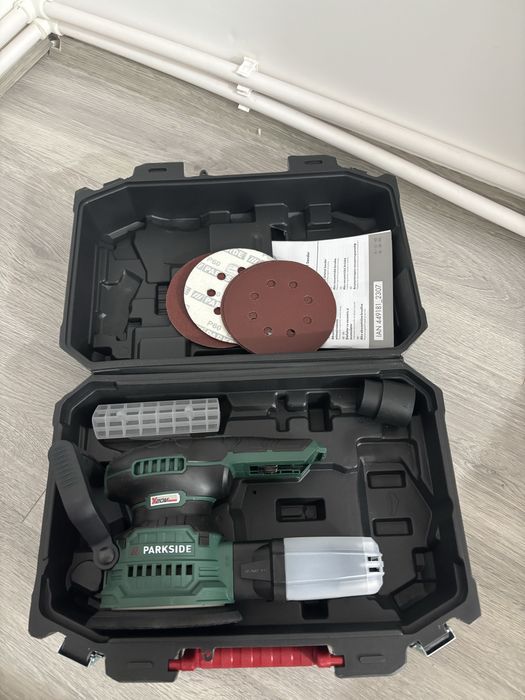 Parkside slefuitor orbital rotativ cu excentric polish