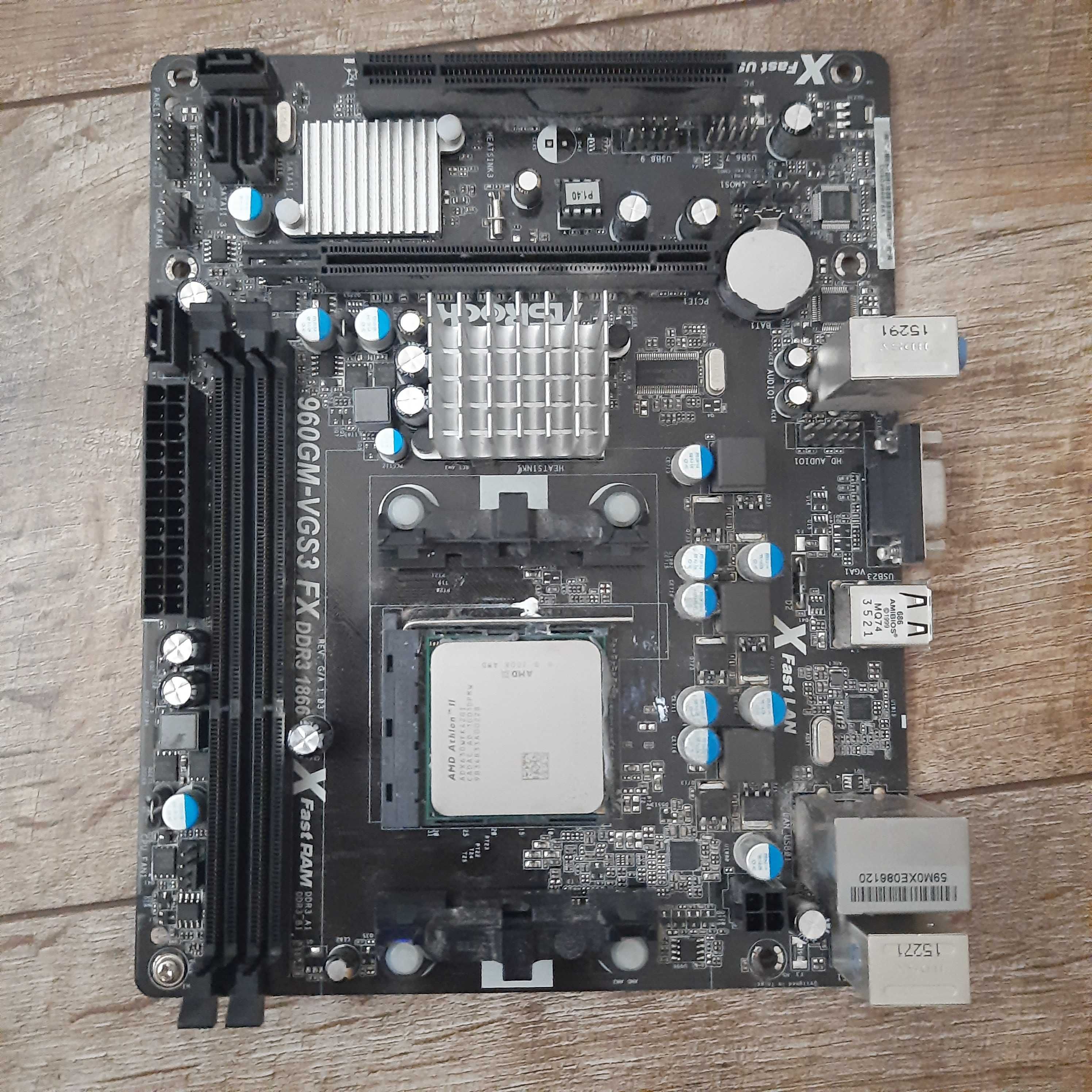 Дънна платка  Asrock 960GM-VGS3 FX+AMD Athlon II