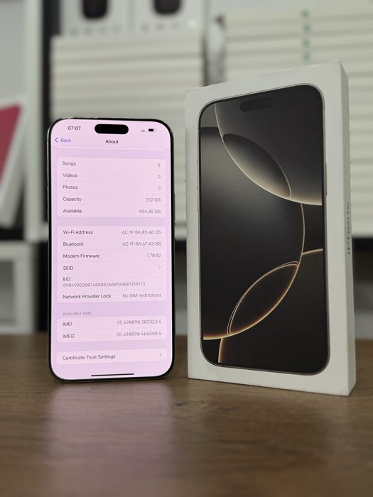 iPhone 16 Pro Max 512 * Grand * Garantie 1 AN