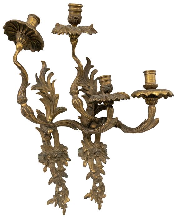 aplice sfesnice lampa lustra candelabru bronz alama rococo bieder art