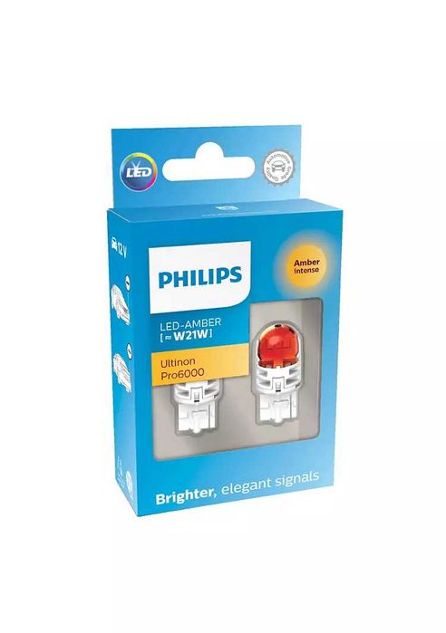 LED крушки мигачи оранжеви Philips Ultinon Pro6000