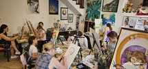 Curs Pictura Art workshop desen pictură arhitectura la șevalet in ulei