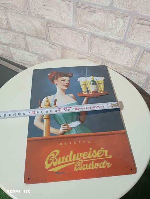 Стара метална табела Будвайзер