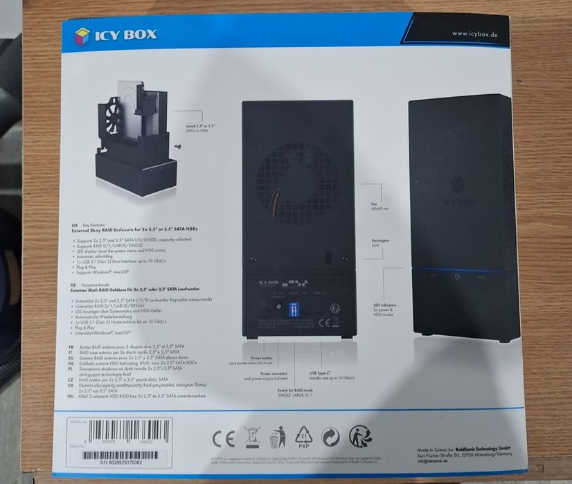 Stocare date ICY BOX IB-RD3621-C31