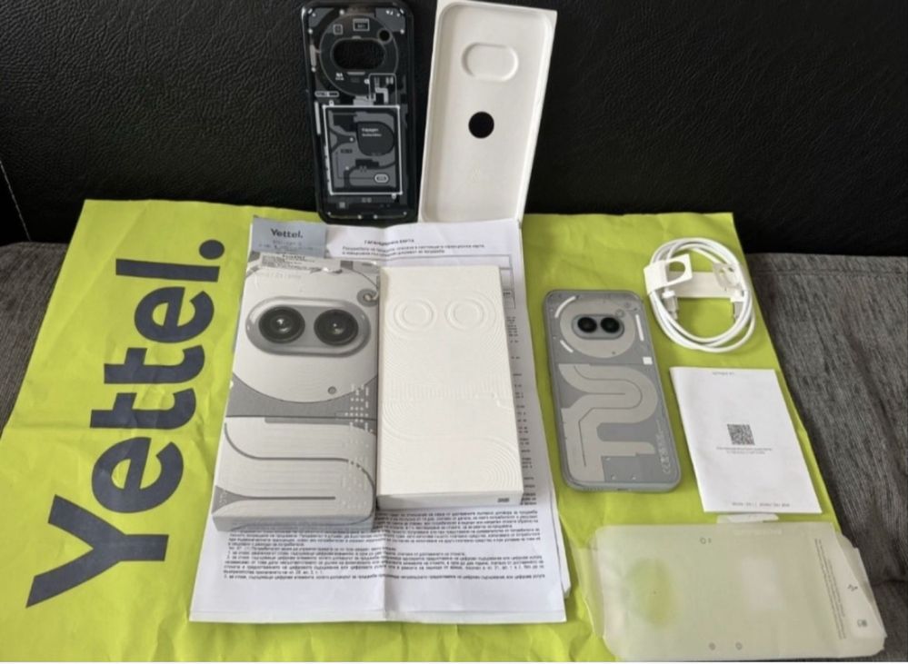 КАТО НОВ 256GB Nothing Phone 2A Plus 5G Гаранция Yettel 2027г. Grey
