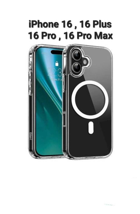 Husa MagSafe iPhone 15 Pro Max / Cerc Magnetic / Transparenta