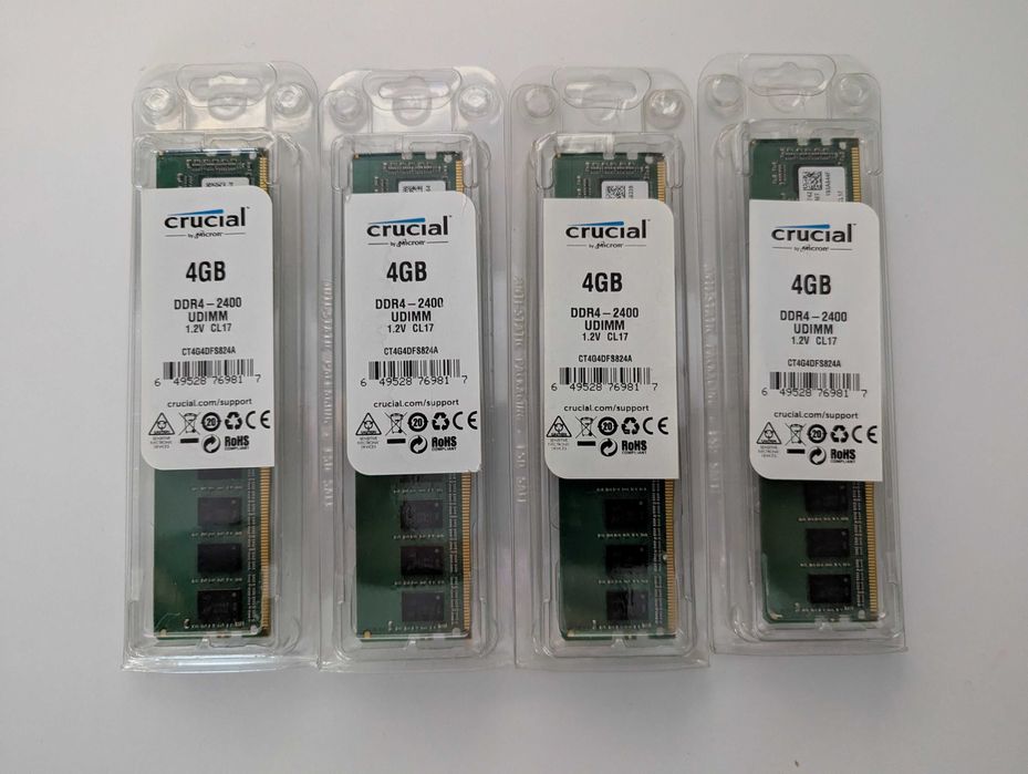 Memorie Crucial 4GB DDR4, 2400MHz, CL17, 1.2v, Garantie 24 luni!