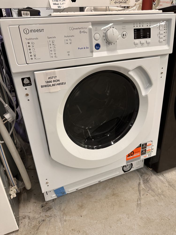 Mașini de spalat rufe incorporabile Electrolux, Candy, indesit etc