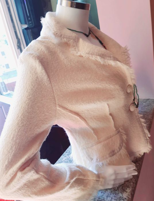 Sacou fain de primăvară, modern, până în talie, lâniță, mărimea L