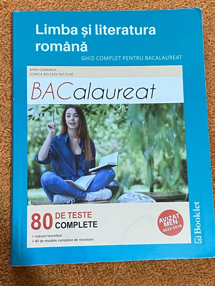 Vând culegere Bac teste+ rezolvări