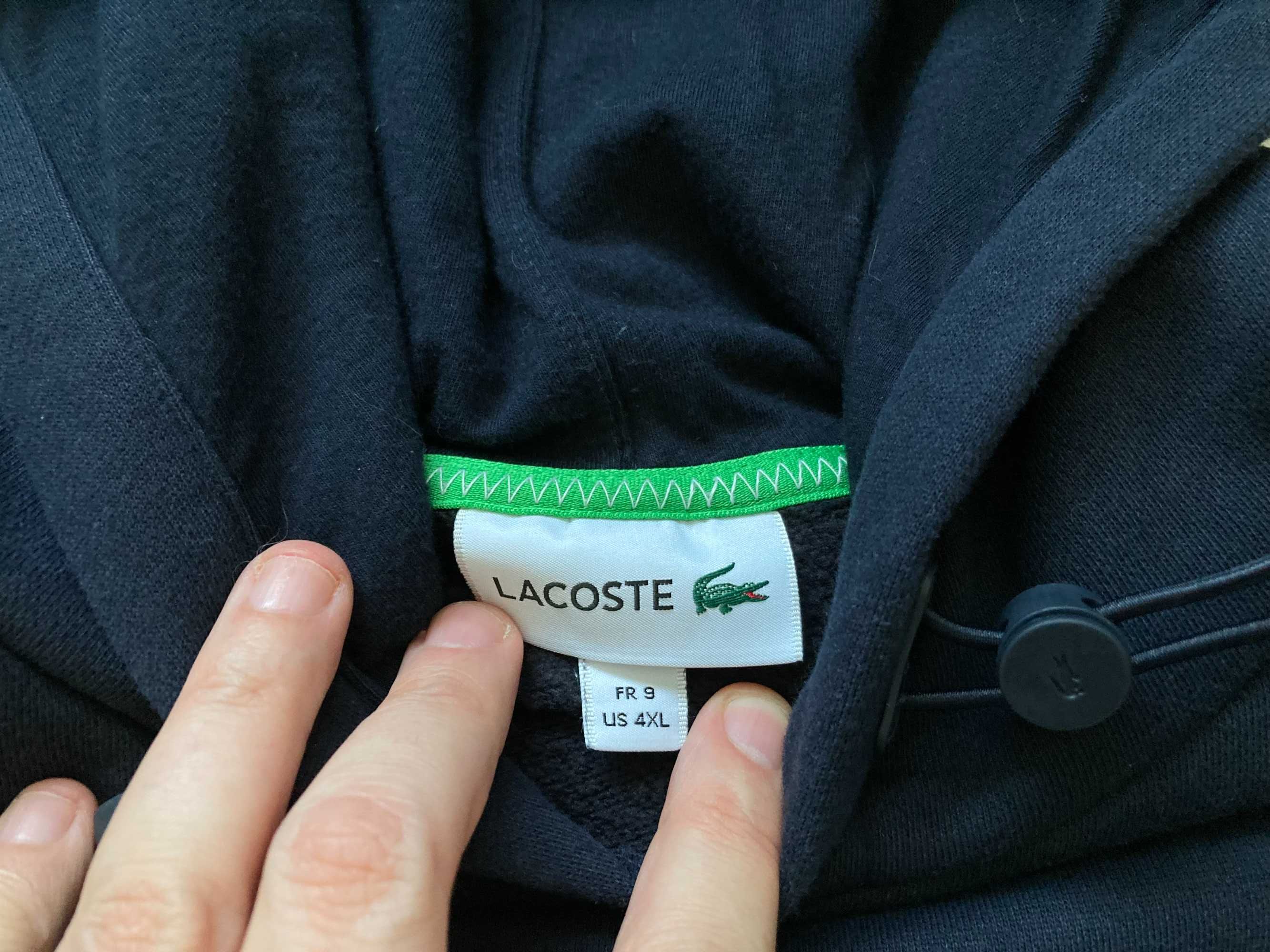 Lacoste мъжки тъмно син суитчър суичър размер XXXXL / 4XL