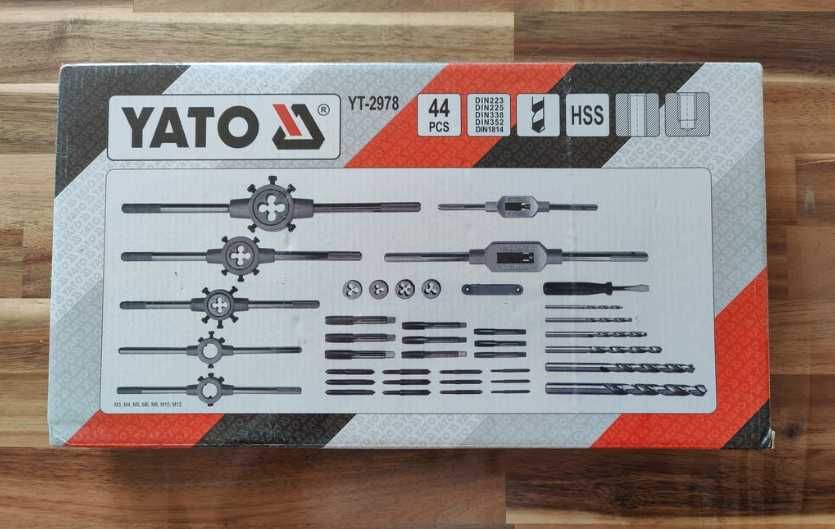 Trusa YATO YT-2978 Tarozi si Filiere M3-M12 HSS 44buc