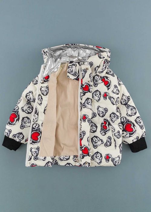 Детско яке с мечета, Екрю Цвят