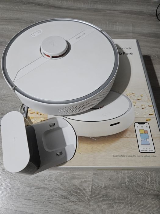 Roborock S6 Pure Aspirator Robot 5200 mAH Alb
