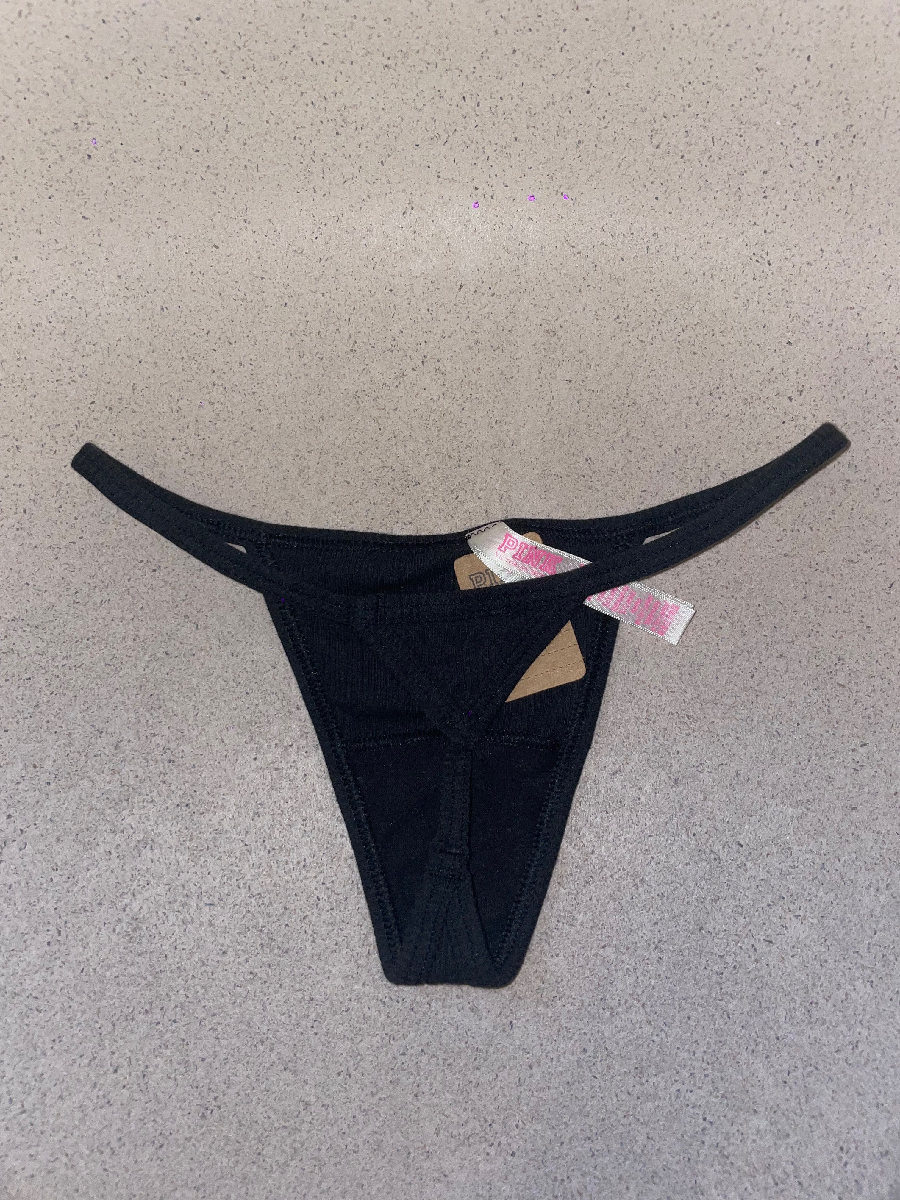 chiloti PINK Victoria’s Secret negri v-string XXS