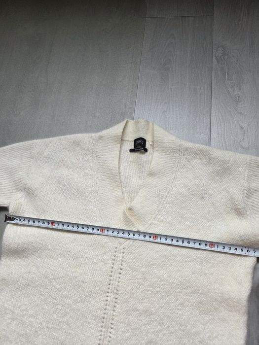 Pulover damă crem, din lana – Whit Alpaca Vessica Premium, mărimea S