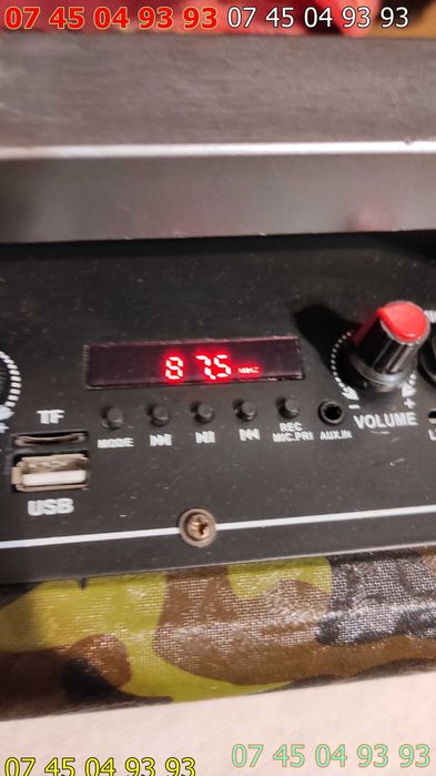 boxa portabila hanson 40x26cm bluetooth usb radio