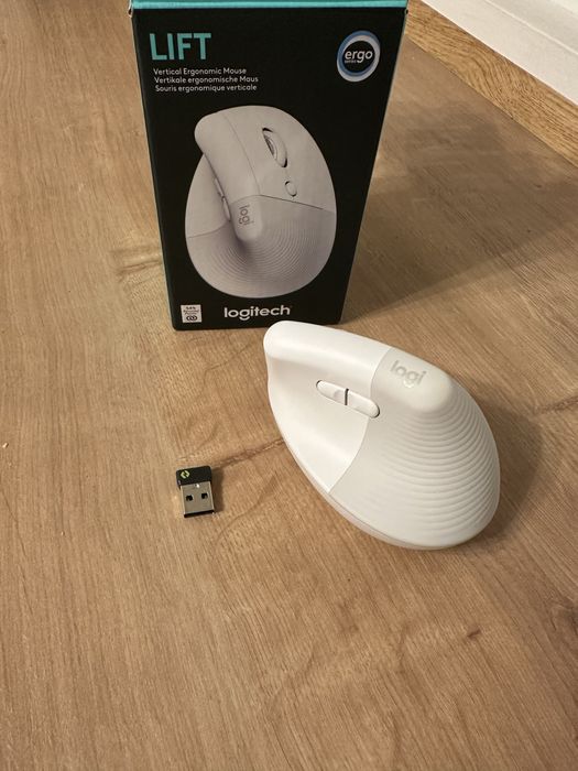 Mouse Logitech Lift bluetooth vertical alb