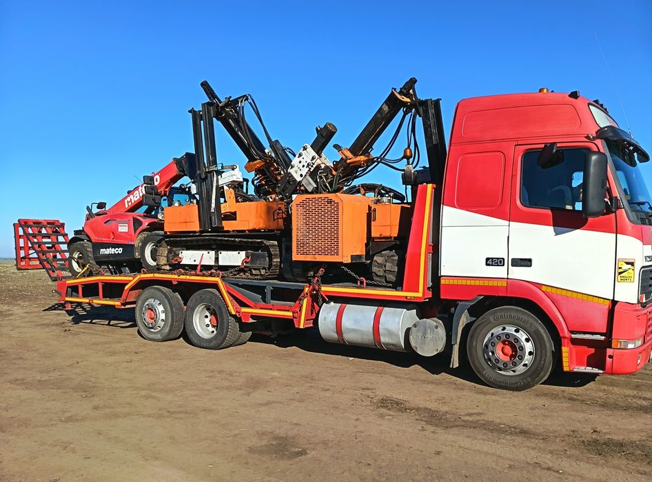 Transport utilaje,excavatoare,,buldoexcavatoare,tractoare...14t util