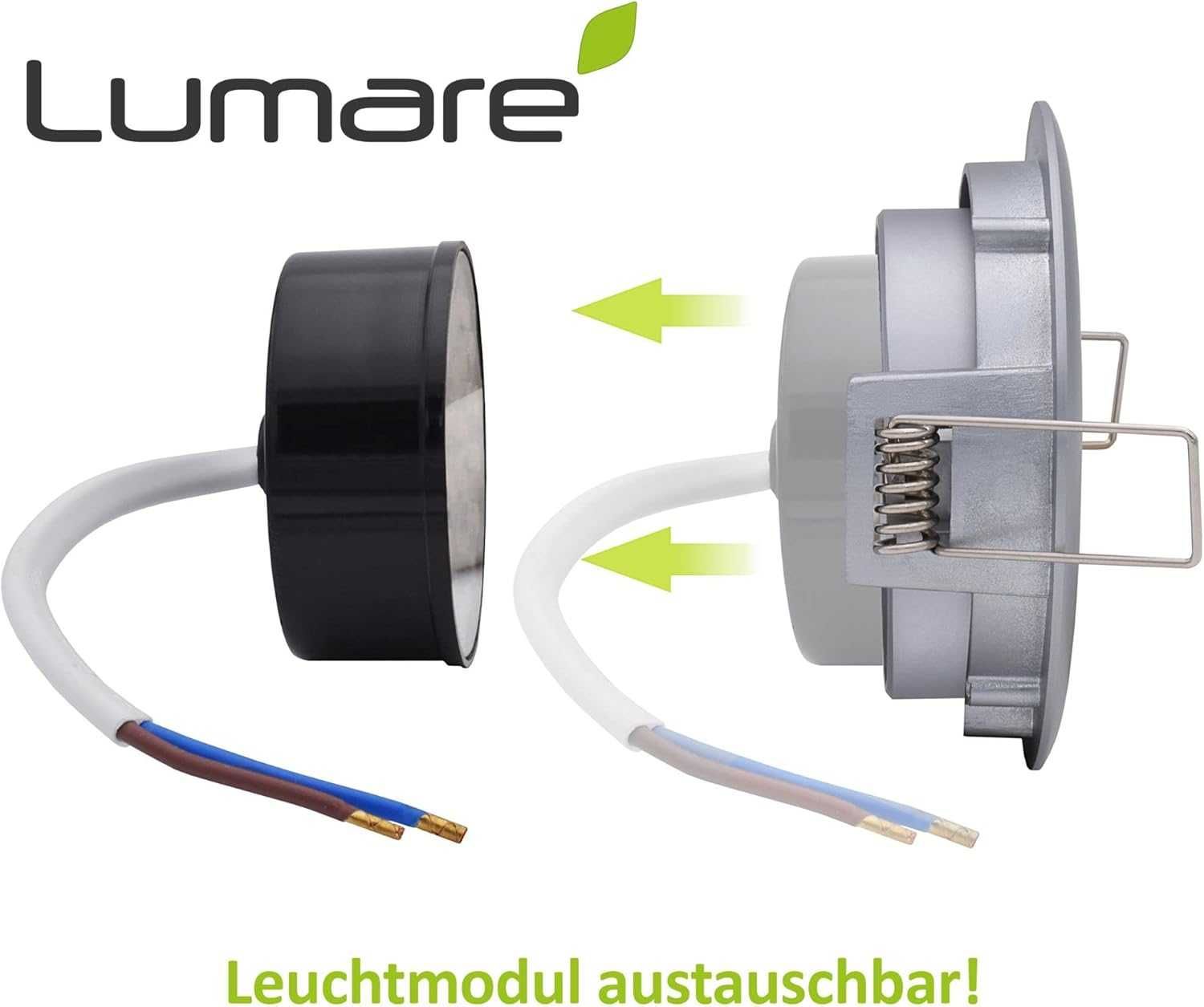 НОВИ! LED лунички 4W, 400 лумена, IP44, топло бяло, 83мм, 9 бр/к-кт
