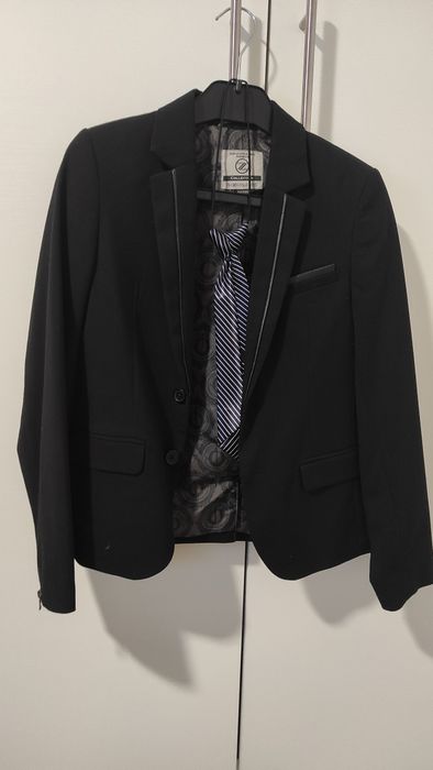 Costum copii elegant sacou cravata și pantaloni 8/9 ani