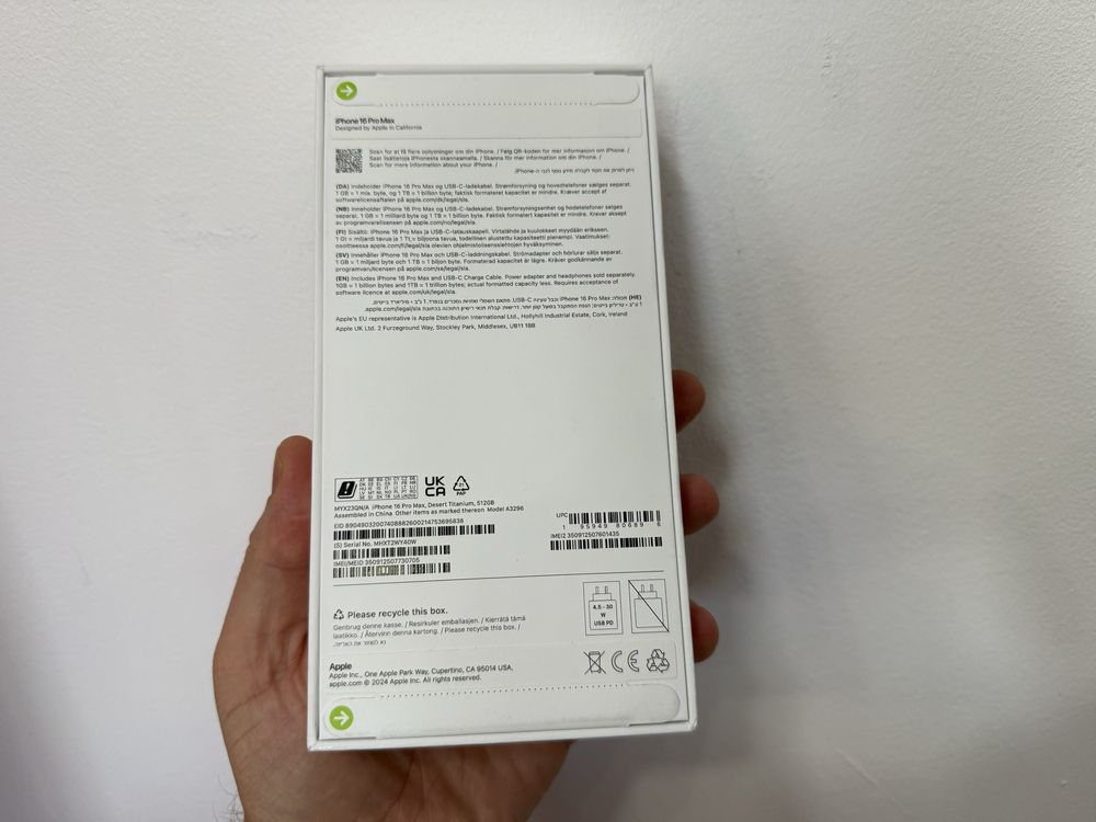 Iphone 16 Pro Max, 512 gb, Desert Titanium, nou la cutie