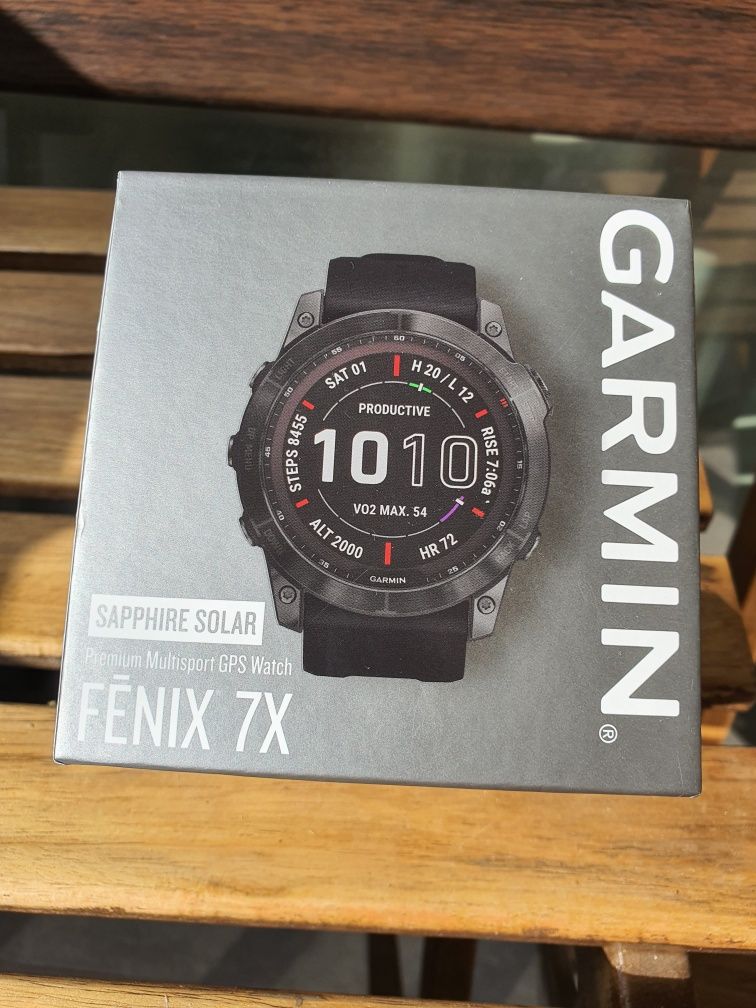 Garmin Fenix 7x Sapphire Solar без забележки + подаръци