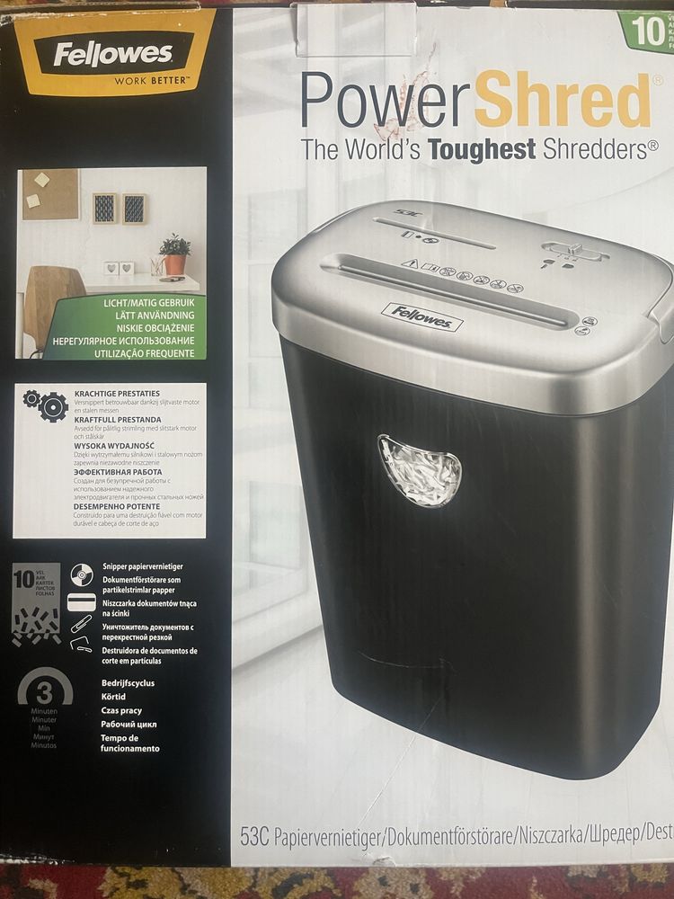 Distrugator de documente Fellowes 53C