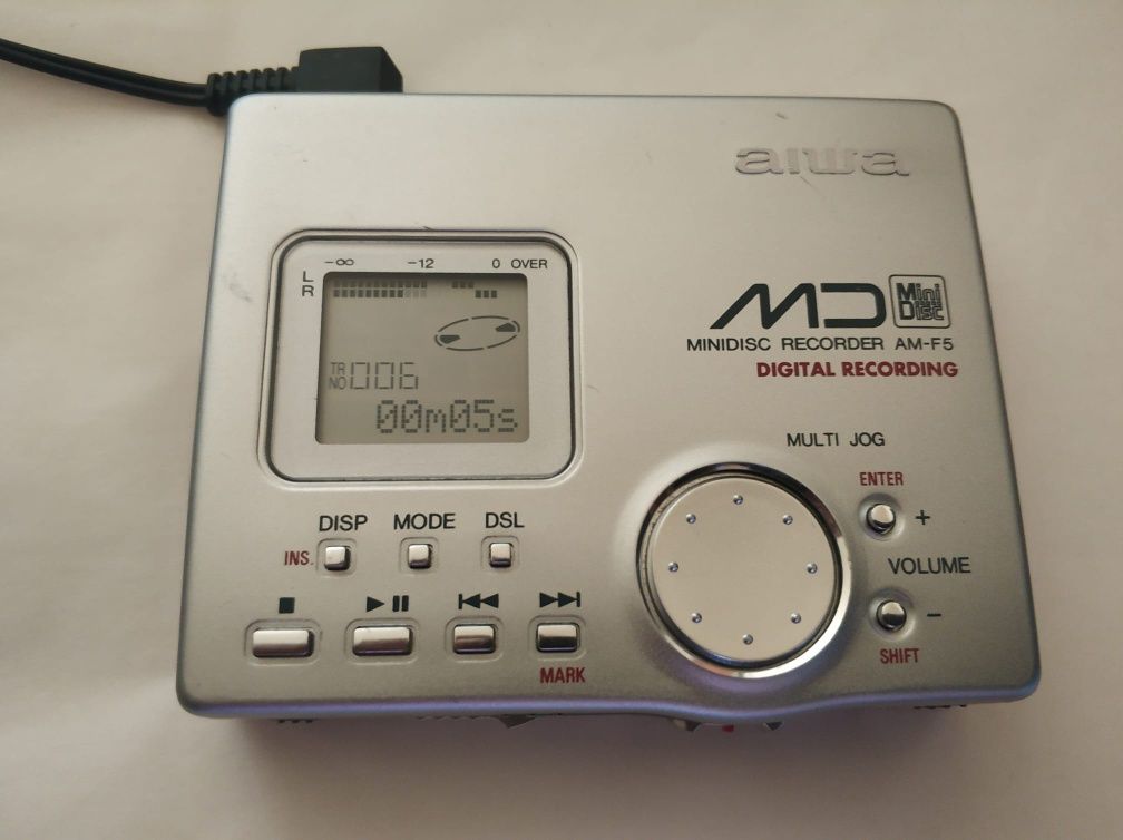 Walkman Aiwa minidisc recorder AM-F5 model rar de colectie