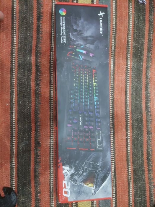 Клавиатура И мышька С RGB подсветкой проводной новый  комплект