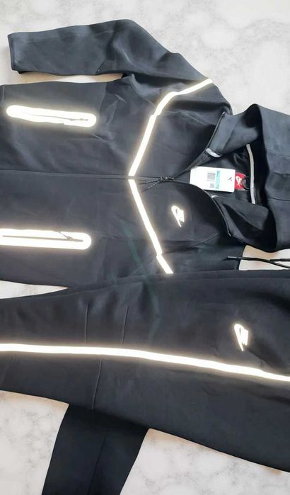 Nike Tech Fleece Reflective - Черен Екип (Светлоотразителни Елементи)