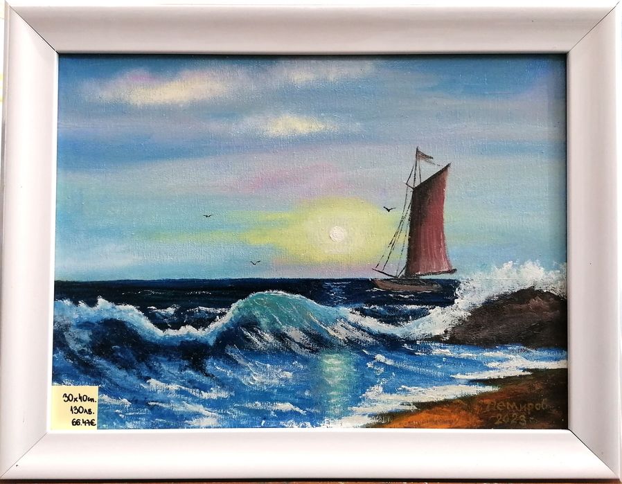 9бр.картини с маслени бои