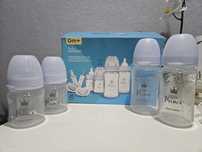 Бебешки шишета Canpol babies Royal baby set, син, 0+