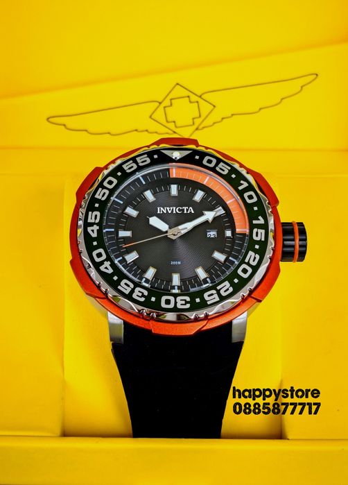 INVICTA Chrononaut Orange 52 mm, Инвикта нов ръчен часовник