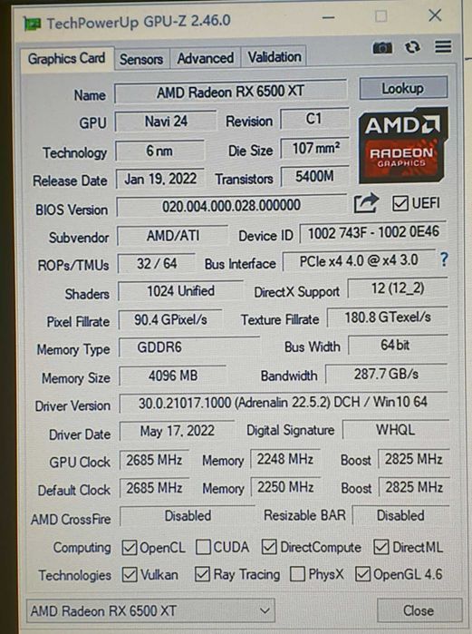 Placa video PowerColor Radeon RX 6500XT 4GB GDDR6