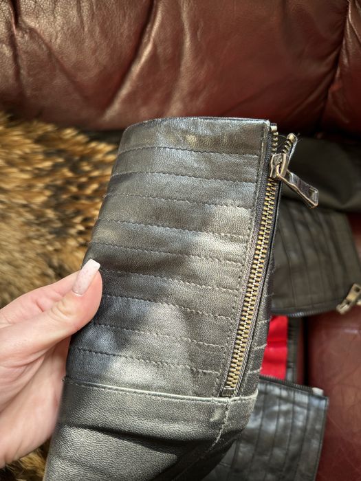 Кожено яке с естествена яка