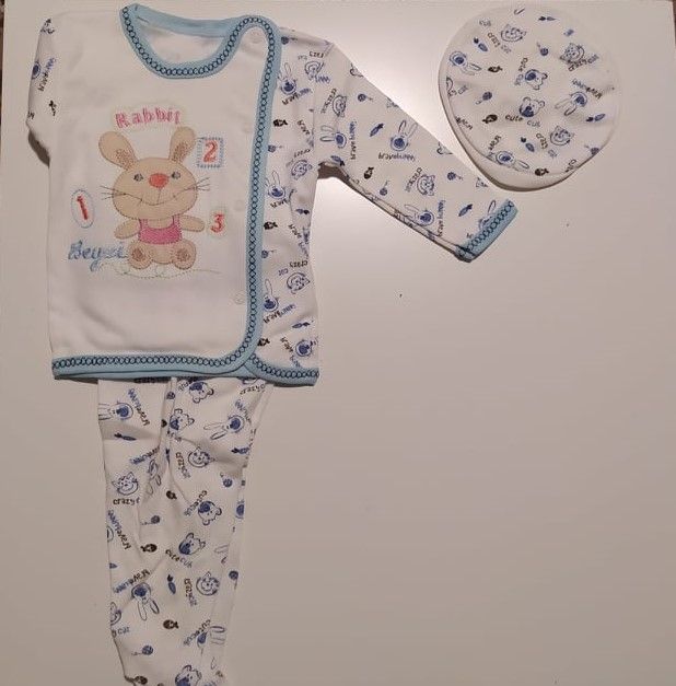 Дрешки за БЕБЕ  от 3 части - синьо