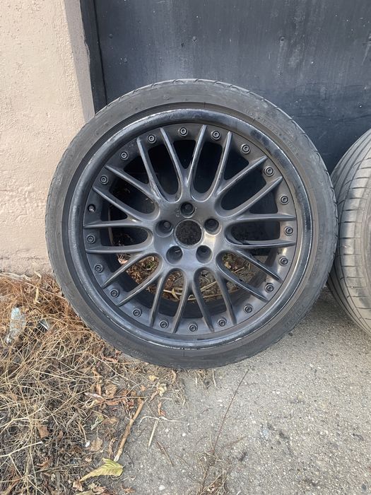 Jante BBS Speedline R19, 5x112, butuc 66.6, ET33, anvelope foarte bune