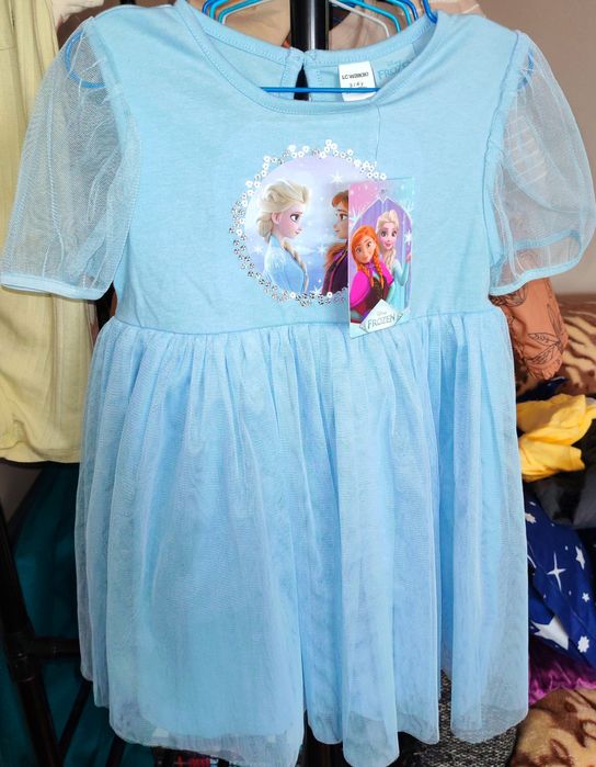 Rochie cu Frozen  98-104 Nouă