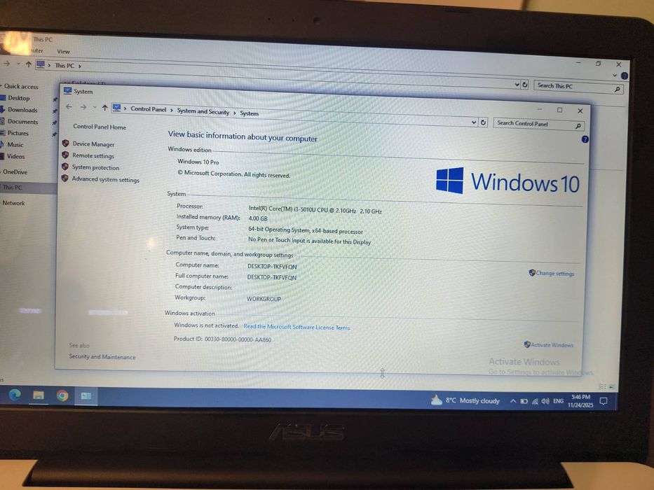 Продавам лаптоп ASUS K555L – Отличен за ежедневна работа