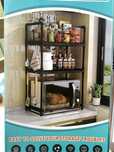 Etajera multifunctionala cuptor microunde 71x48x26CM, plastic, alb