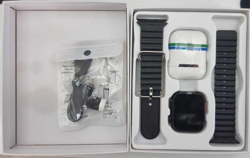 Комплект Smart часовник + TWS слушалки W26 Pro Ultra  + USB вентилатор