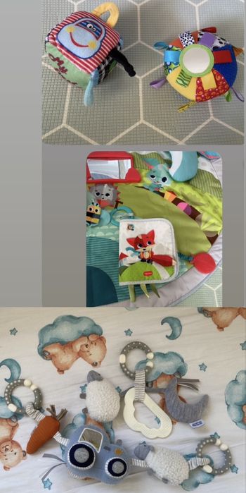 Лот играчки за кошара и количка, мека книжка - Tiny love,Mamas & Papas