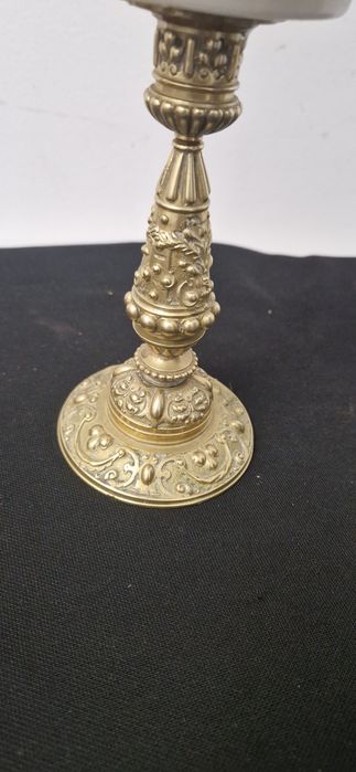 Lampa veche bronz petrol gaz ulei Deosebita