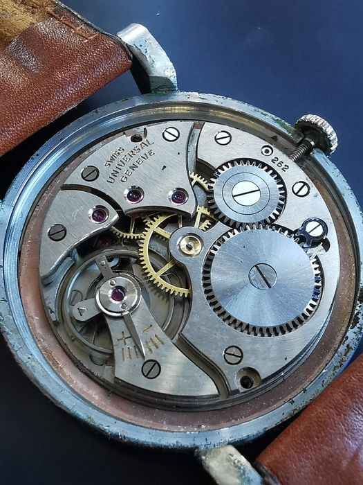 Ceas Universal Geneve Crab Lugs Anii'40 - 34,5 mm