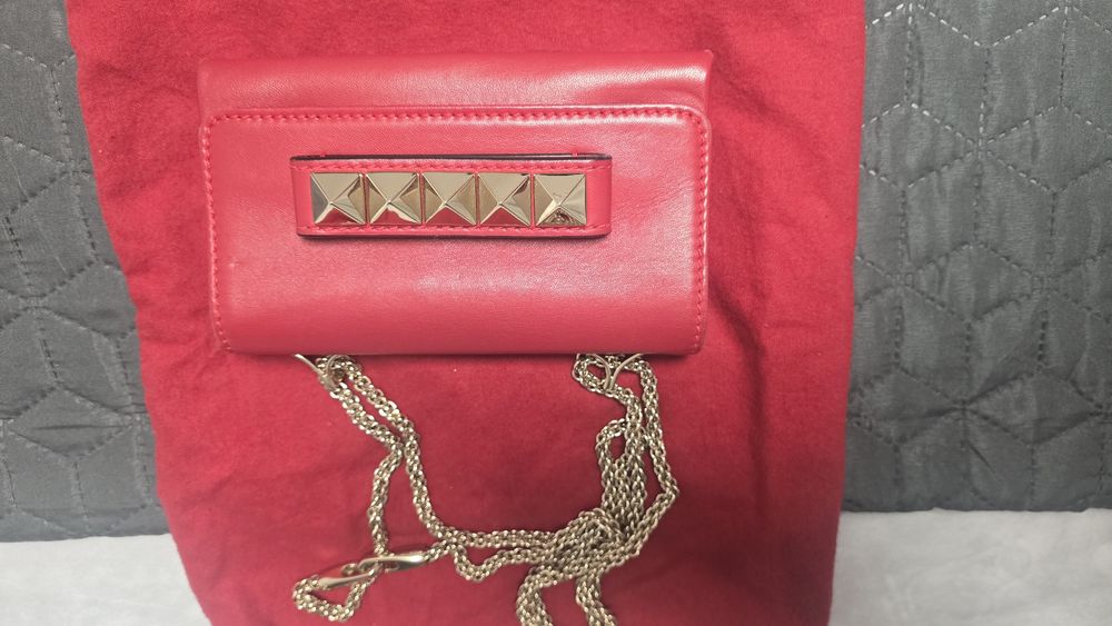 Geanta crossbody Valentino Garavani Vavavooom red,ca noua,piele,sacule