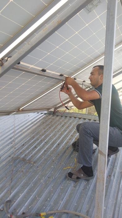 Quyosh panellar o'rnatamiz