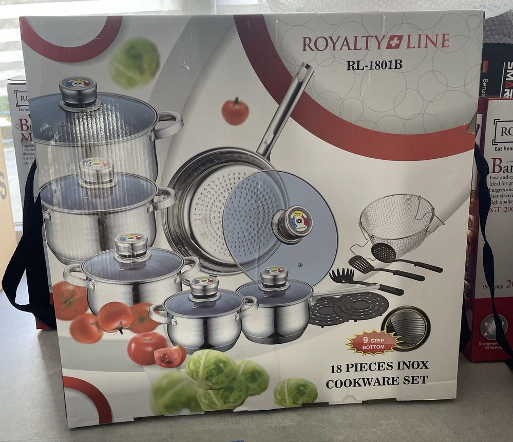Комплект съдове ROYALTY LINE 18части + 1 ГОДИНА ГАРАНЦИЯ