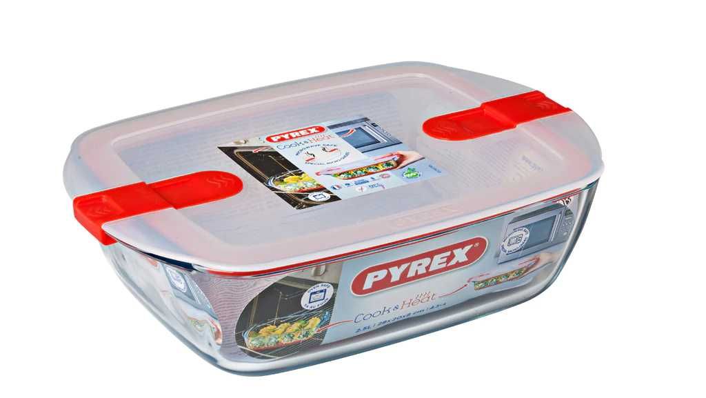 Стъклена кутия с капак Pyrex